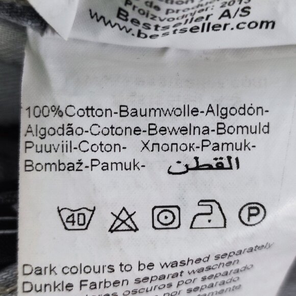 Jack & Jones jeans Erik anti fit hard washed light grey men's size 28/32 - Picture 10 of 16